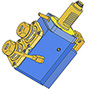 VDI30 DIN5480 RADIAL DRILLING MILLING DOUBLE 2xER20 L=108 mm L1=55 mm